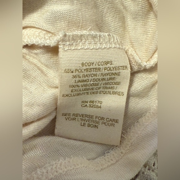 FREE PEOPLE  Ivory Gypsy Lace Bodycon Dress SIZE: SMALL - Picture 11 of 12